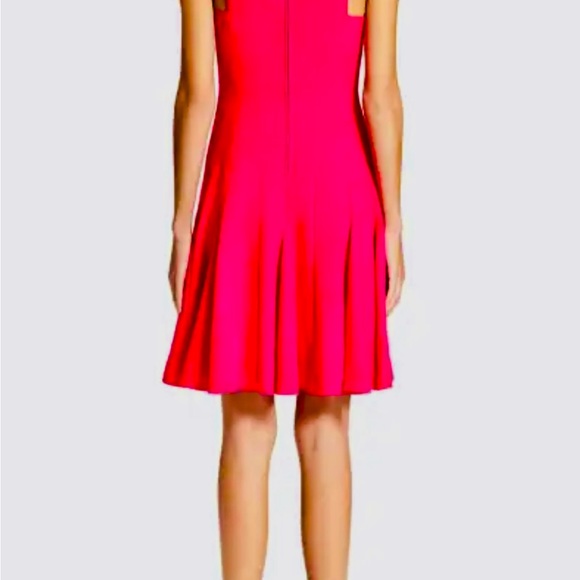 Rebecca Taylor Hot Pink Fit & Flare Mini Dress 4 - Picture 2 of 6